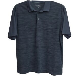 Maelreg Shirt Performance Polo Mens XL Charcoal Grey Space Dye Short Sleeve Golf